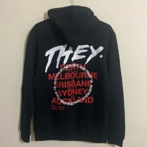 NWOT AS COLOUR Men's Fireside Relaxed Fit Hoodie Sweatshirt BLACK Size L